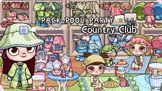 Ada New Pack Pool Party, Country Club Avatarworld 