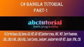 C# Bangla Tutorial (Part-1)- First Program | Variables In C# | Identifiers In C#