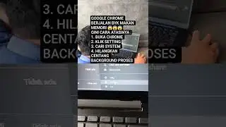 Cara ATASI laptop LEMOT karena buka google Chrome #laptopterbaru #tipsandtricks #tutorial