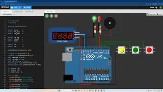 Program Arduino Membuat TIMER DIGITAL Button (7 Segment) Seventh Segment LED & BUZZER || WOKWI! 🔔🔴