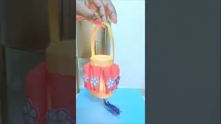 new trending reels | wall hanging craft ideas | paper ki  basket