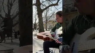 Would you be taking a seat on the bench behind this busker? #chillbeats