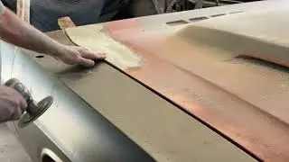 Fiberglass Repair on 1970 Dodge Challenger--TA Hood