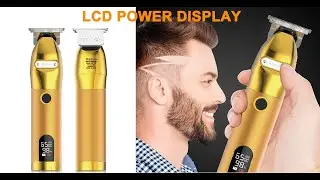 2021 AT-HOME GOLD SKELETON Cordless Trimmer Clipper (LCD POWER DISPLAY)