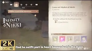 Infinity Nikki Find he outfit part te heart-keeper lost in the maze