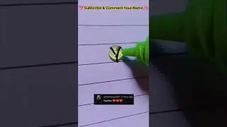 Bubble💭Name Writing🤩Tag to Yashin💕#calligraphy#art#letter#name#smileycrafter#shorts#youtube#funny