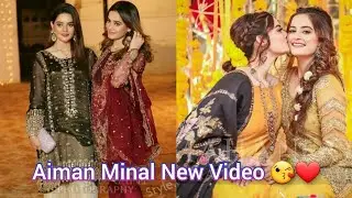 Sister goal Aiman khan & Minal Khan beautiful pictures TikTok video by 