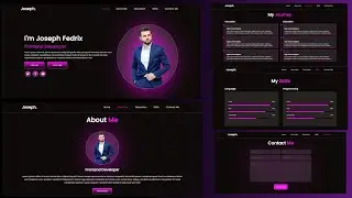 Create Responsive Portfolio: HTML, CSS, JS