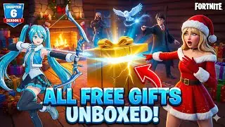 I Unboxed EVERY Free Reward in Fortnite Chapter 6 Winterfest! 😱