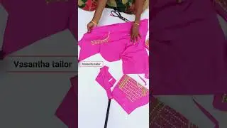 Maggam Work Blouse Cutting In Telugu|Maggam Work Blouse|Vasantha tailor #blousedesign #blouse