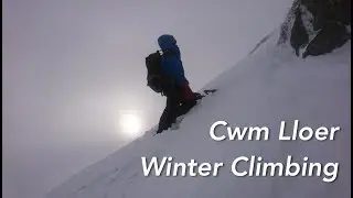 Winter Climbing in Cwm Lloer, Ogwen Valley, Snowdonia