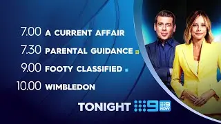 Channel Nine Melbourne/Adelaide/Perth - Lineup (30/6/2025)