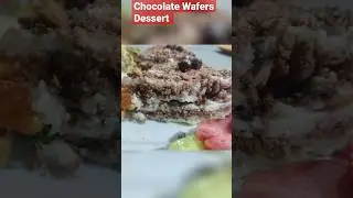 Easy Chocolate Wafers Dessert #shorts #recipe #dessert #chocolate #tasty