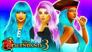 DESCENDANTS 3 TEENS MOVE IN THE CITY! 🌃✨ Sims 4 Descendants 3 #1 👑❤ Disney Descendants 3