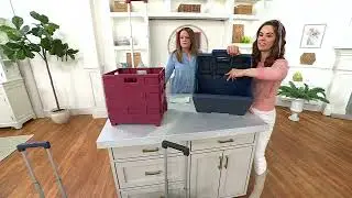 EMPOWER Foldable Trunk Cart with Lid and Extendable Handle on QVC