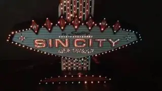 Sin City Las Vegas Fiber Optic Sign