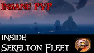 Insane Naval PVP Fight inside a Skeleton Fleet!
