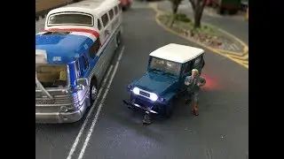 Miniatur-Toyota Land Cruiser fj40 4x4 Scale  Busch-Faller Car System Collecion Scale 1:87