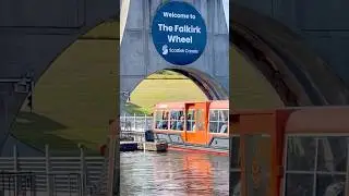 World's one & only rotating boat lift - The Falkirk Wheel - linking Forth & Clyde canals #scotland