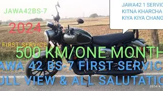 JAWA42 bs-7 SERVICE COST | FIRST SERVICE COST | SERVICE SCHEDULE | FREE SERVICE | 20K | SPECIAL🥂✴️&hearts;️