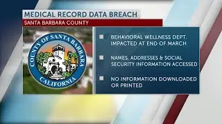 Santa Barbara County Behavioral Wellness experiences data breach in medical records