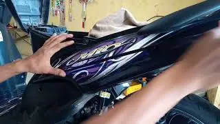 cara pasang striping Mio sporty