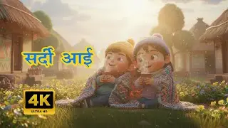 ❄️ सरदी आई | Winter Season Hindi Rhyme for Kids | Fun Rhymes | Rhyme Time US