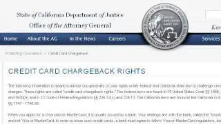 Credit Card Chargeback Rights
