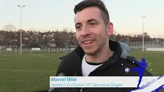 Marcel Wild - FC Germania Singen - zum Spiel vs. FC Alemannia Wilferdingen, 18.11.2018