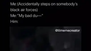 black air forces meme