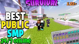 🐼 Join Best Survival Public Smp Server For Minecraft ⚡ | Java + PE | 24/7 Online | Free To Join 🪏