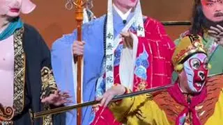 婺剧《三打白骨精》 唐僧唱段“艰难险阻险难险阻路遥迢”楼胜饰演唐僧、周宏伟饰演孙悟空、董旭阳饰演猪八戒、刘福明饰演沙悟净#戏曲也抖音 #婺剧三打白骨精 #西游记 #婺剧 #杨霞云 @婺剧楼胜