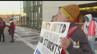 UMass Boston Workers Protest On Campus Parking Rate Hike