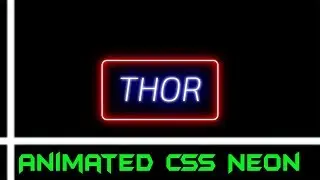 Css Animation | Neon text flickering animation | cool css effects 2019