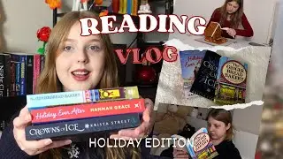 Reading Vlog 📖 Holiday Romance Books 🤍 Ginger Bread House 🧁 + More! 