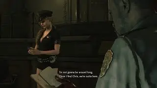 Resident Evil 2 Remake Claire Sexy Sheriff Black/Blue Reskin