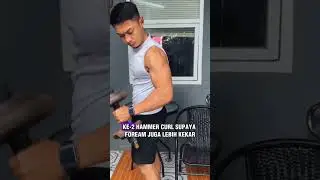 CARA MUDAH MEMBENTUK OTOT LENGAN DENGAN 1DUMBEL #workoutdirumah #workoutroutine