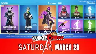 Fortnite TODAY'S Item Shop MARCH 28 (Tempest, Master Minotaur,... )