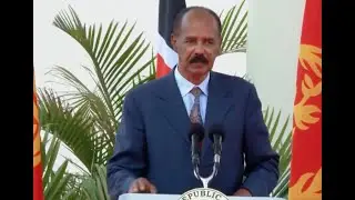 Eritrea's President in Kenya, asked about his war on Tigray, & succession & election in Eritrea.