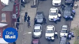 Philadelphia police respond to an active shooter emergency