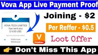 Vova App Payment Proof 🔥| Earn $10 - $20 Daily | Joining - $2 | Vova App