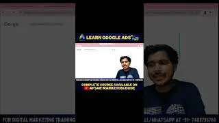 Goggle Ads Complete Course | Learn Google Ads for Free | #shorts #youtubeshorts