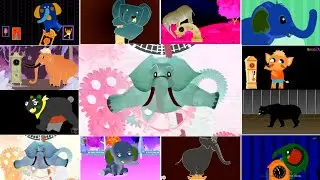 HICKORY DICKORY DOCK || FALLING ELEPHANT IN THE BEST EFFECTS || 12 IN 1 CLOCK CRASHER || FX TUTORIAL