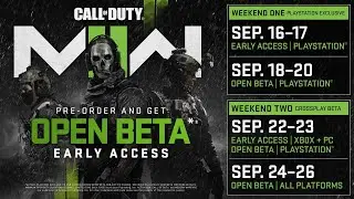 COD MW Open Beta Live PS5