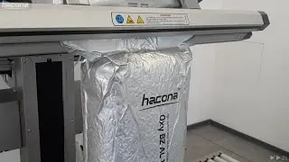 Nuts vacuum packaging with gas flushing MAP - Hacona VI-type industrial vacuum packaging machine