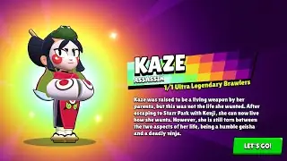 The sound and animation, when you get an Ultra Legendary Brawler - &ldquo;Kaze&rdquo; in Brawl Stars!!!