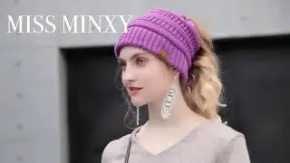 Soft Knit Ponytail Beanie