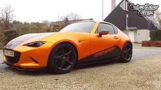 MX-5 RF gets Stunning Orange/Black vinyl wrap!