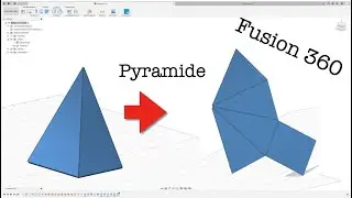 Fusion 360, Pyramide Blech abwickeln