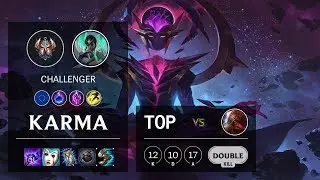 Karma Top vs Gragas - EUW Challenger Patch 10.3